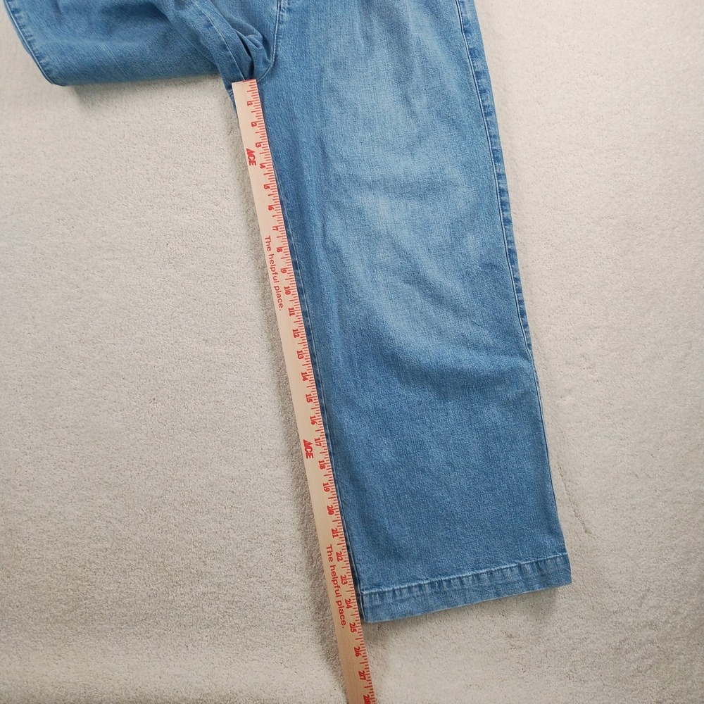 Madewell Pleated Wide-Leg Jeans Women's Size 2 Kinnon Wash Baggy Ankle Crop EUC - Picture 11 of 16